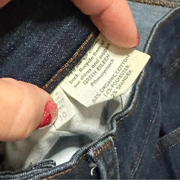 Eileen Fisher  Women's Dark Blue Jeans - Picture 6 of 6